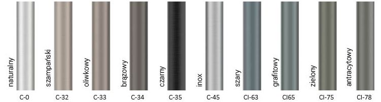 Słup parkowy wys 4 m aluminium czarny na stanie