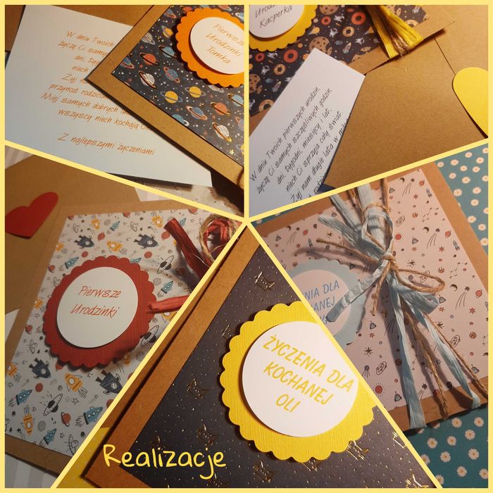 Urodziny dziecka,kartka ręcznie wykonana z życzeniami,personalizowana.