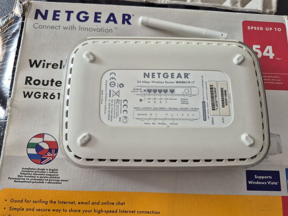 Router Netgear wi-fi WGR614 v7