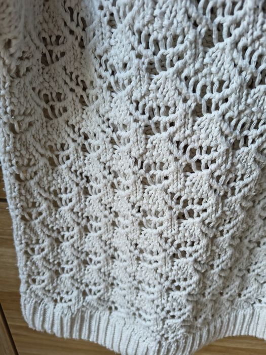 Letni ażurowy sweterek sweter swetr Zara
