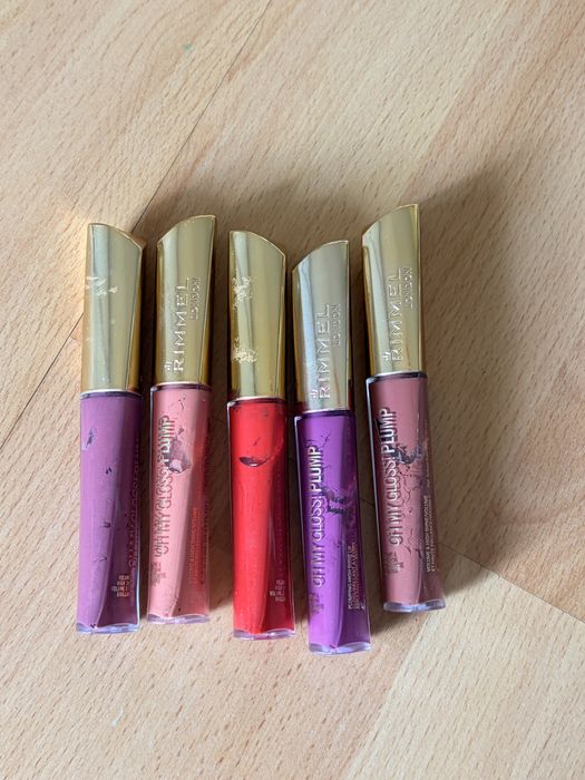 Rimmel Oh My Gloss! Plump – Zestaw 5x Błyszczyk Powiększający USTA