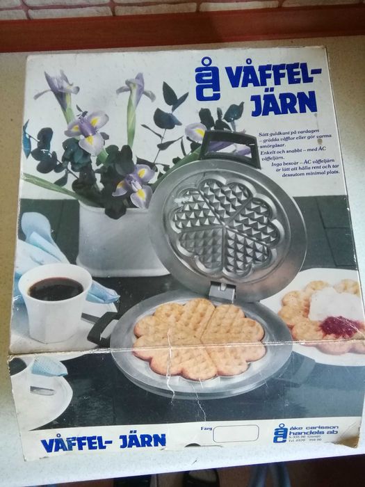 Retro gofrownica, Szwecja.