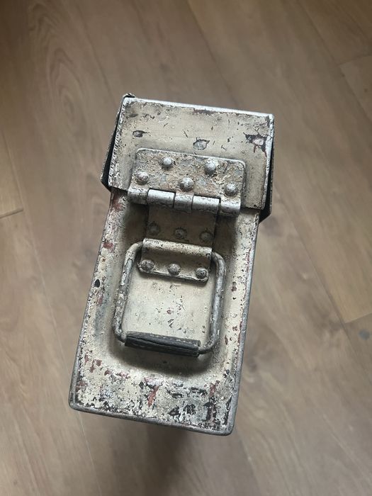 Skrzynka niemiecka MG42 Winter Camo, Patronenkasten Wehrmacht