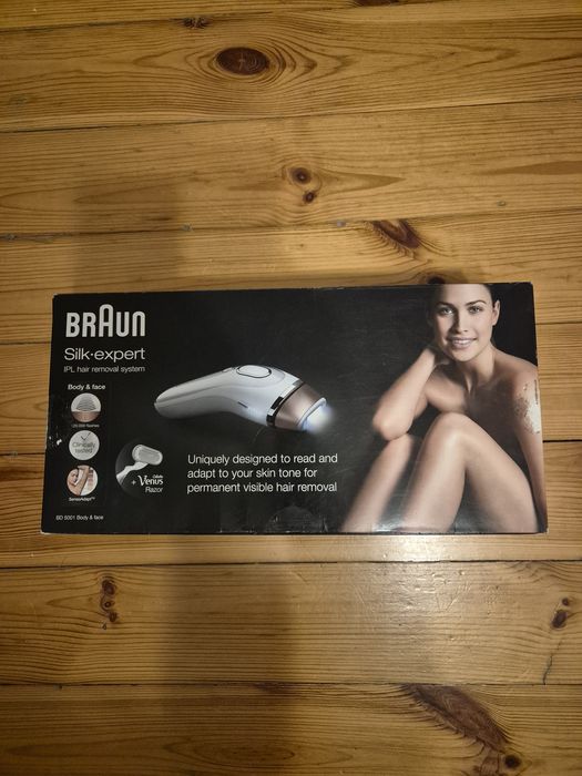 DEPILATOR LASEROWY Braun BD 5001 KOMPLET       Sprawny 100%