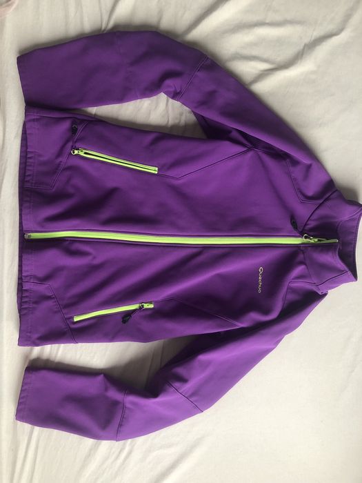 Kurtka softshell Decathlon Quechua 152 158 fioletowy przejsciowy gory