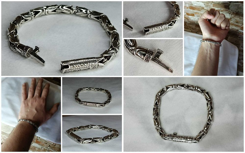 Стильний металевий браслет / Унісекс + подарункова упаковка