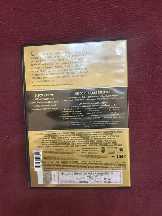 DVD Senhor dos Aneis - Irmandade do Anel
