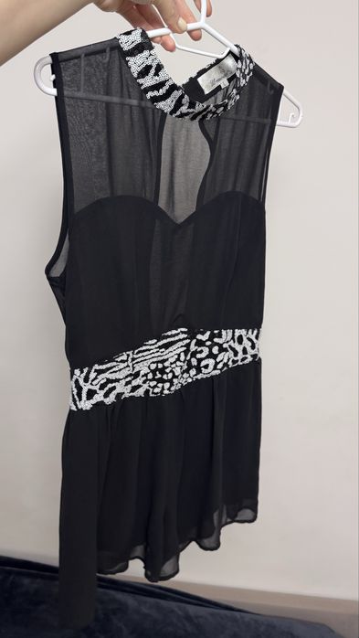 Комбінезон шортами жіночий чорний L