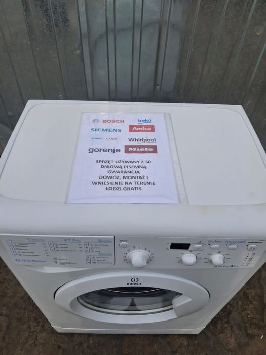 Indesit 6kg A class slim używana gwarancja pisemna dowóz gratis