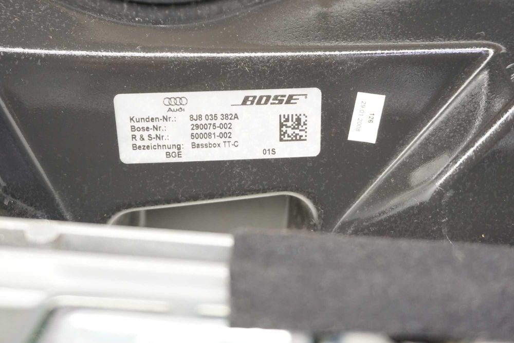 Wzmacniacz BOSE Audi TT RS 8J Cabrio Coupe subwoofer głosniki komplet*