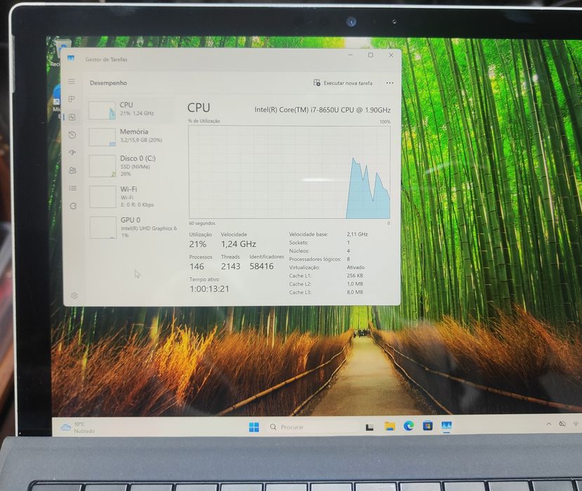 Tablet Windows Microsoft Surface Pro 6 i7 8th 16GB RAM 512GB NVME