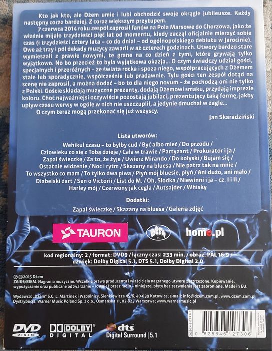 Dżem 35 Urodziny  Dvd