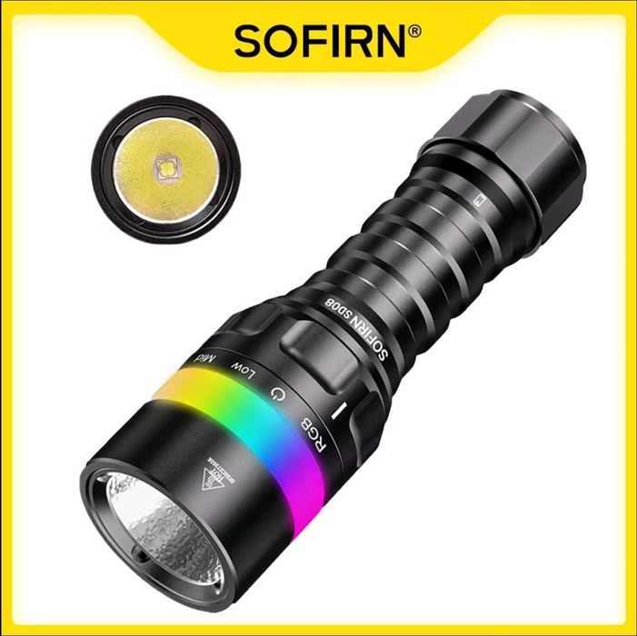 Latarka do nurkowania Sofirn SD08 3200lm zasięg 385m