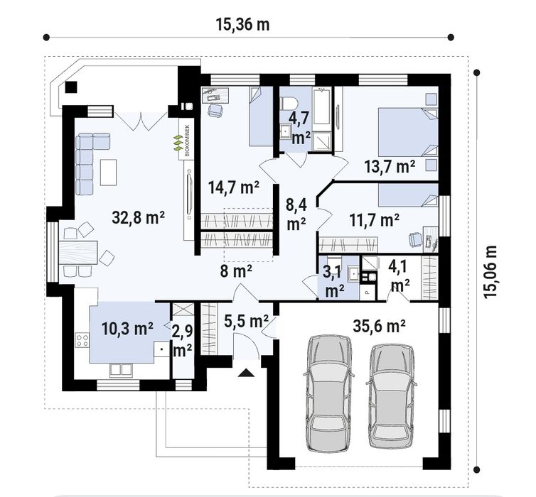 Parterówka 155 m² | działka 2000 m² | fotowoltaika | ogród