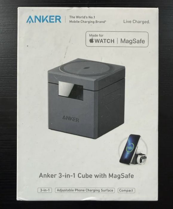 Anker 3-in-1 Cube with MagSafe - зарядний пристрій