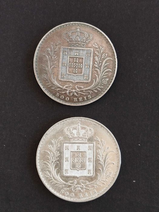 1888 - D. Luís I - 500 Reis - Prata