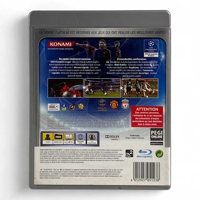 PS3 - PES 2009 - Caixa Vazia + Manuais - Edição Portuguesa