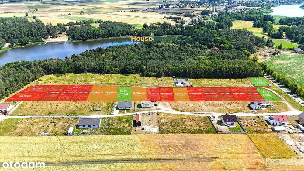 Ostroróg działki budowlane nad jeziorem Fvat 23%