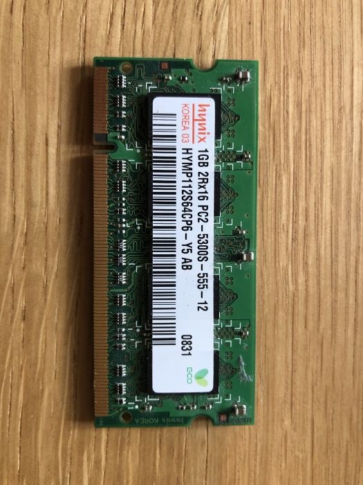 Pamięć RAM DDR2 Hynix 1GB SO-DIMM 667MHz