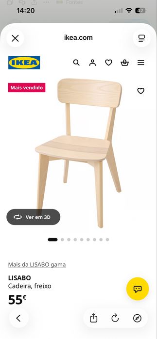 2 Cadeiras ikea lisabo