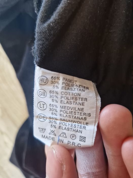 Damskie legginsy welurowe Simple Rozmiar L