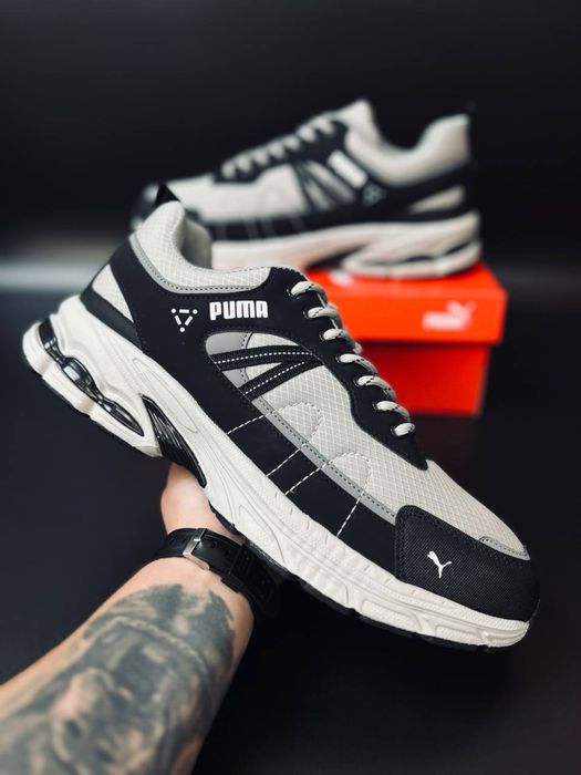 Великі розміри 40-50 чоловічі кросівки пума сірі/кросовки великі puma