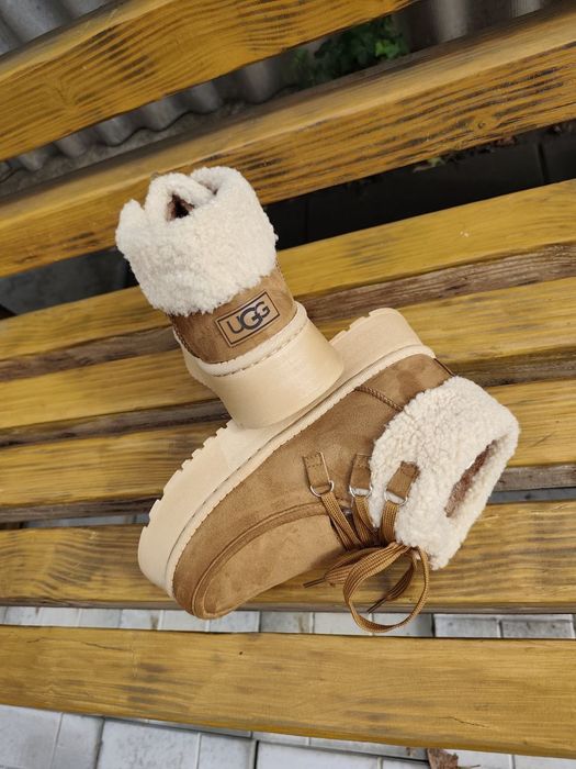 36-41 р чорні черевики чоботи угги жіночі теплі на товсті підошви ugg