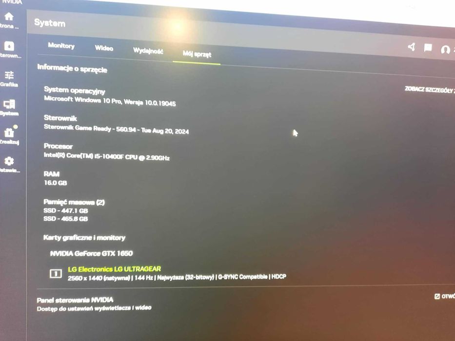 Komputer Stacjonarny i5 10400f/ 1650GTX 4GB/SSD 500GBm2/16Ram DDR4