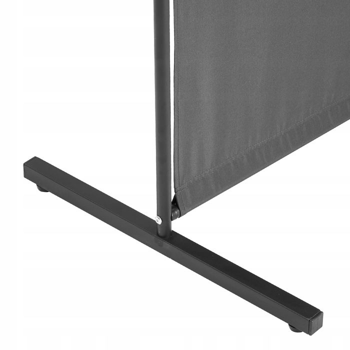 VEVOR ściana działowa 1 panel 180 cm szara solidna rama oxford