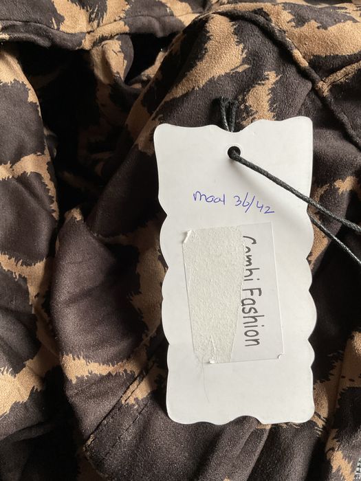 Spodnie damskie w dużą panterkę - Made in Italy