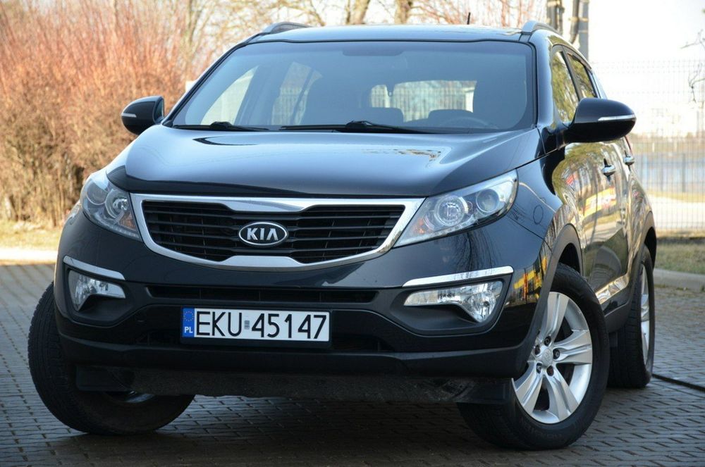 Kia Sportage Czarna Zarejestrowana 1.6GDI 135KM Serwis Navi Kamera Parktronik Alu