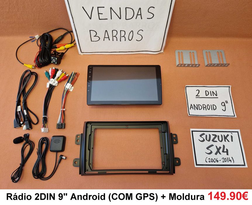 (NOVO) Rádio 2DIN • Suzuki ALTO / SX4 / SPLASH • Android [4+64GB]