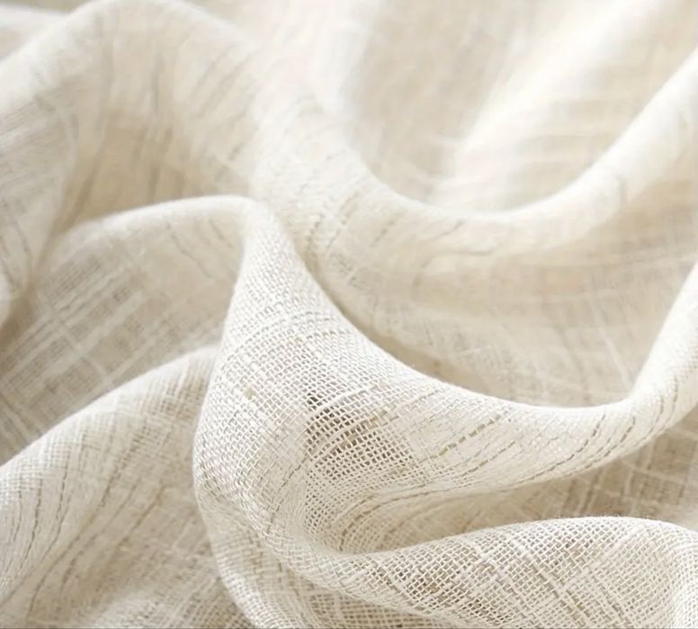 Штори тюль комплект НАТУРАЛЬНИЙ ЛЬОН