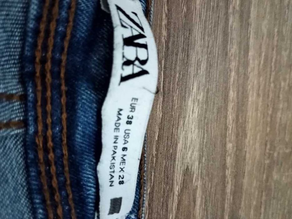 jeansowe spodnie zara obcisłe skinny M/L