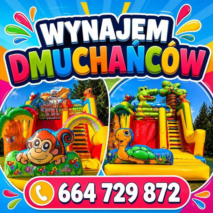 wynajem dmuchańców , zjeżdżalnia dmuchana
