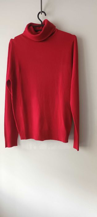 Sweter golf czerwony