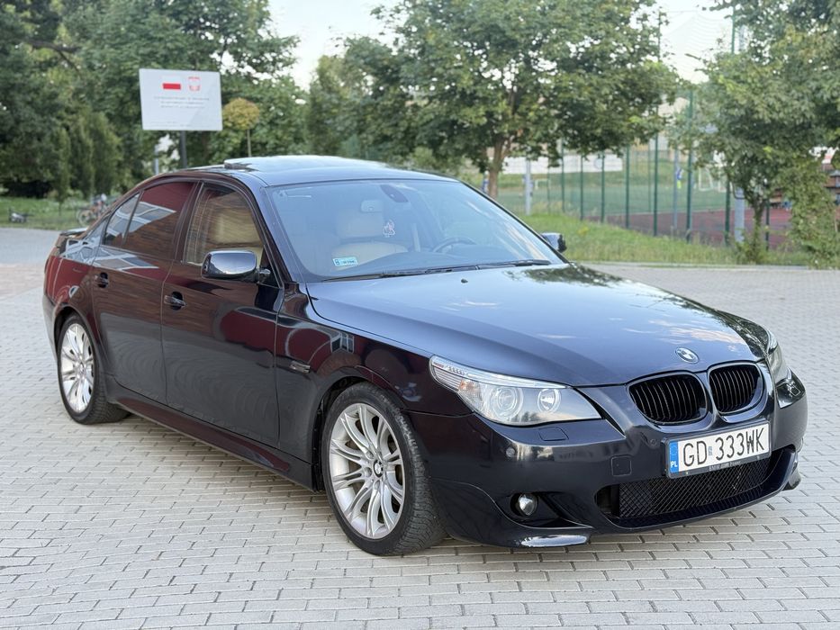BMW E60 525d M57 | full M-pakiet | Carbon Schwarz | komforty | navi | 18" | bez wkładu