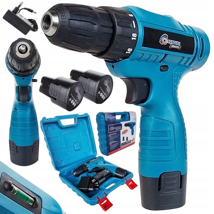 21v Wiertarko Wkrętarka Akumulatorowa Walizka 2aku