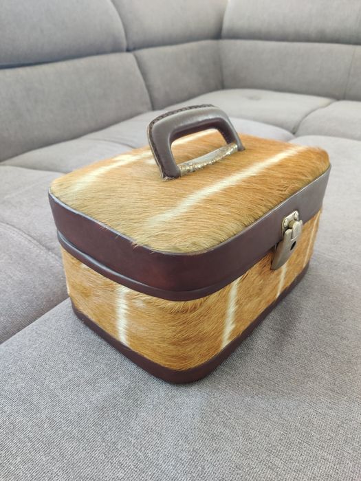 Nécessaire de viagem retro vintage em pelo
