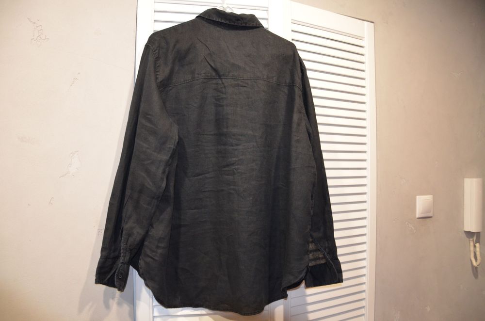 koszula lniana r. L oversize h&m