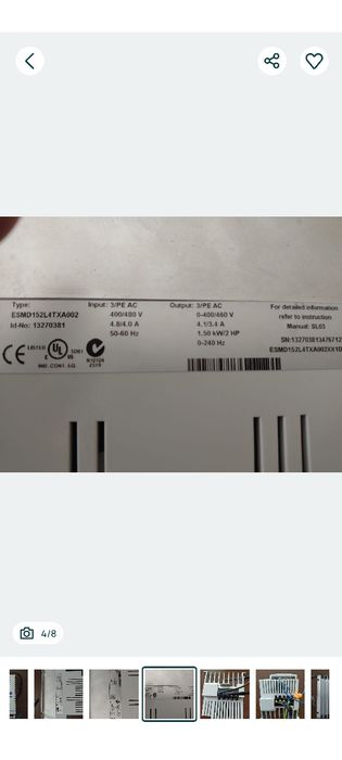 Falownik lenze AC tech 1.50 kv 400/480V