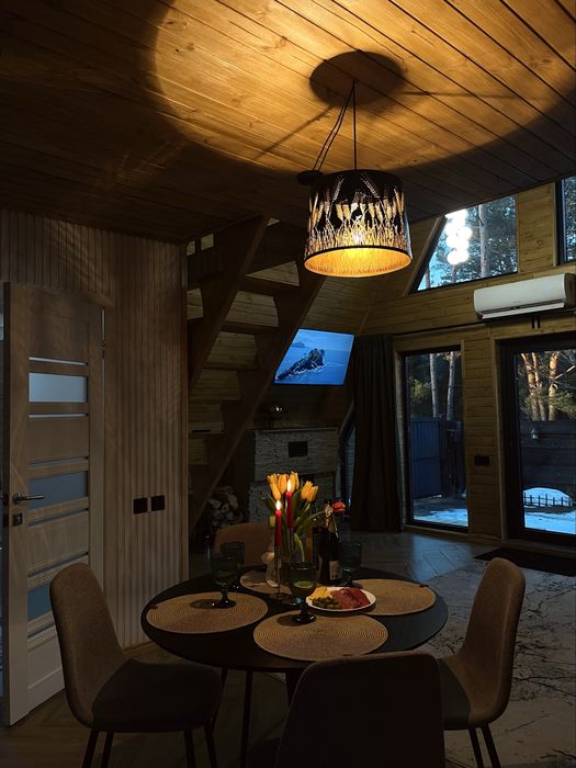 Відпочинок.Оренда будинку А-Фрейм біля озера Велимче Соловичі