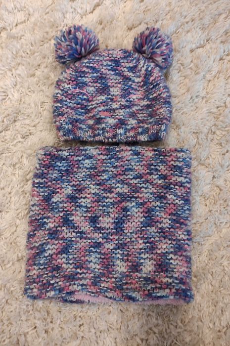 Czapka i komin zimowy, rozmiar 51