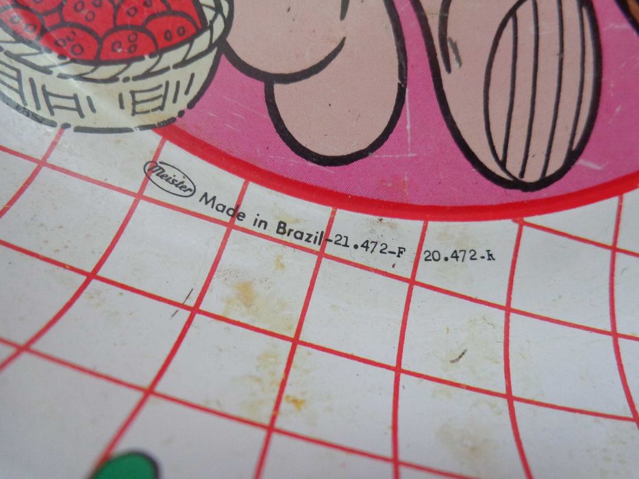 TURMA DA MÔNICA Pratos Antigos em Chapa.  Made in Brasil