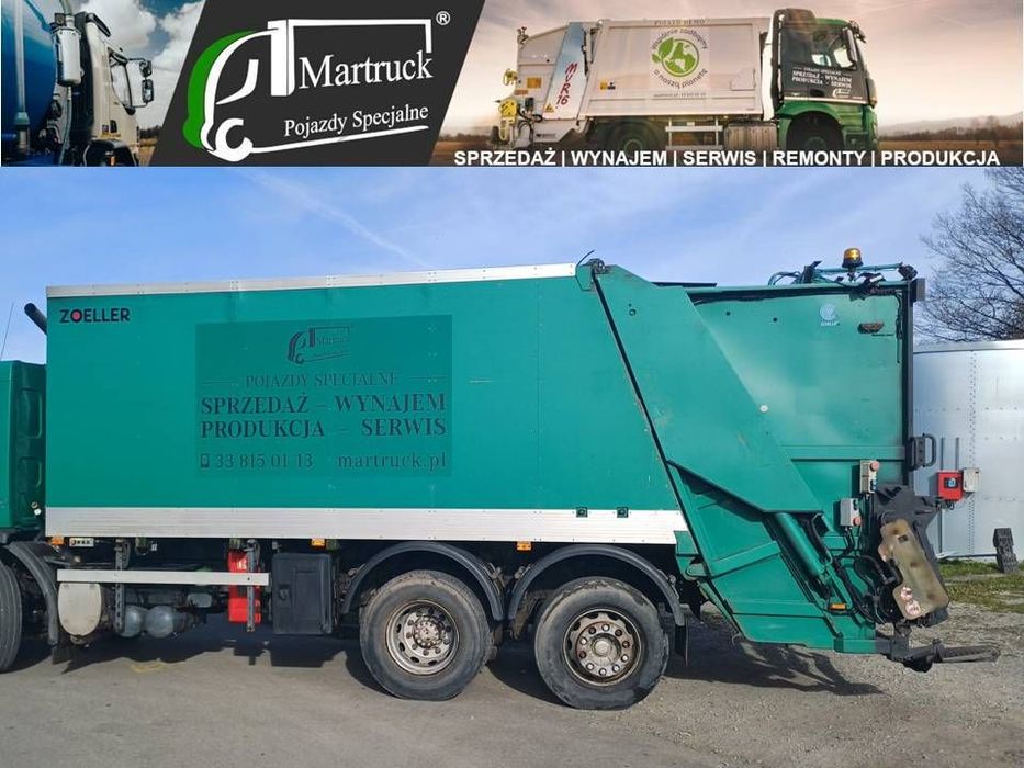 Zabudowa śmieciarki jednokomorowa Zoeller 22m3 110-1100L