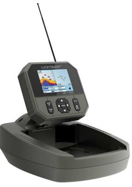 duża ŁÓDKA ZANĘTOWA M1 60cm z LBT-1 GPS + Echosonda