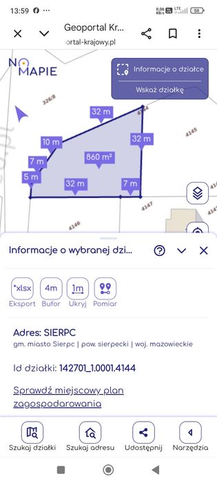 Działki budowlane Sierpc
