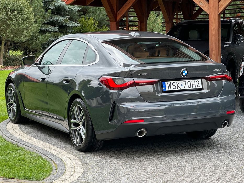 BMW Seria 4 Gran COUPE 430i XDrive, oryginalny niski przebieg, jak nowy,super stan