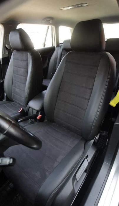 С ГАРАНТИЕЙ! Модельные чехлы на сиденья авто экокожа  + алькантара