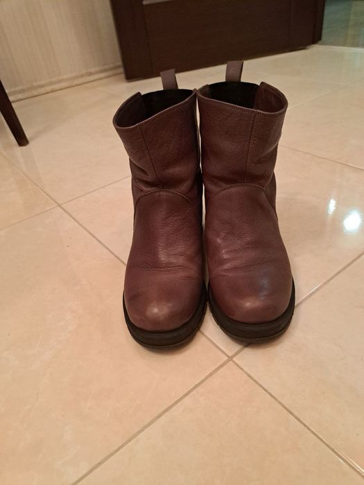 Зимові сапожки шкіряні